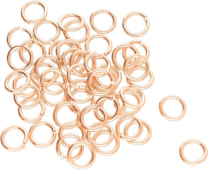 The Beadsmith Open Jump Rings – Wire Thickness, Findings for Making Keychains, Charms, Chain Mail and Body Jewelry