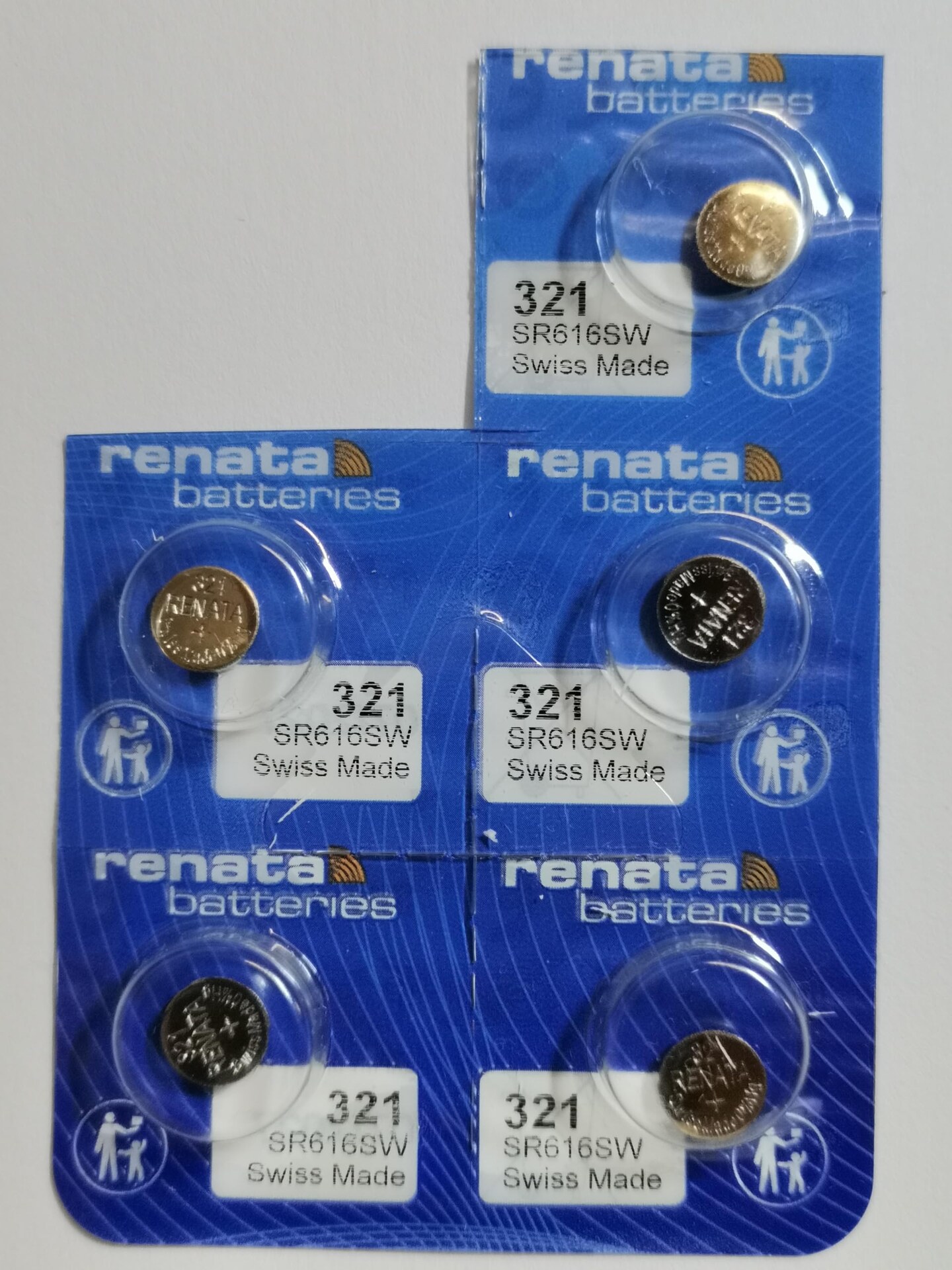 Renata Batteries 321 / SR616SW Watch Battery (5 Pack)