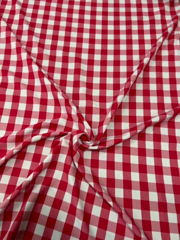 1 Yard Buffalo Check Poly Poplin Fabric 60&#x201D; Wide for Table Runners Curtains &#x26; Decor