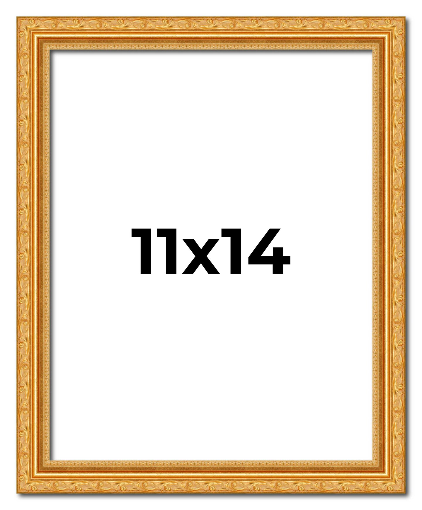 11x14 Museum-Quality Picture Frame with UV-Resistant Acrylic &#x26; Acid-Free Backing, Available in 4 Finishes - Gold, Silver, Bronze, and Black