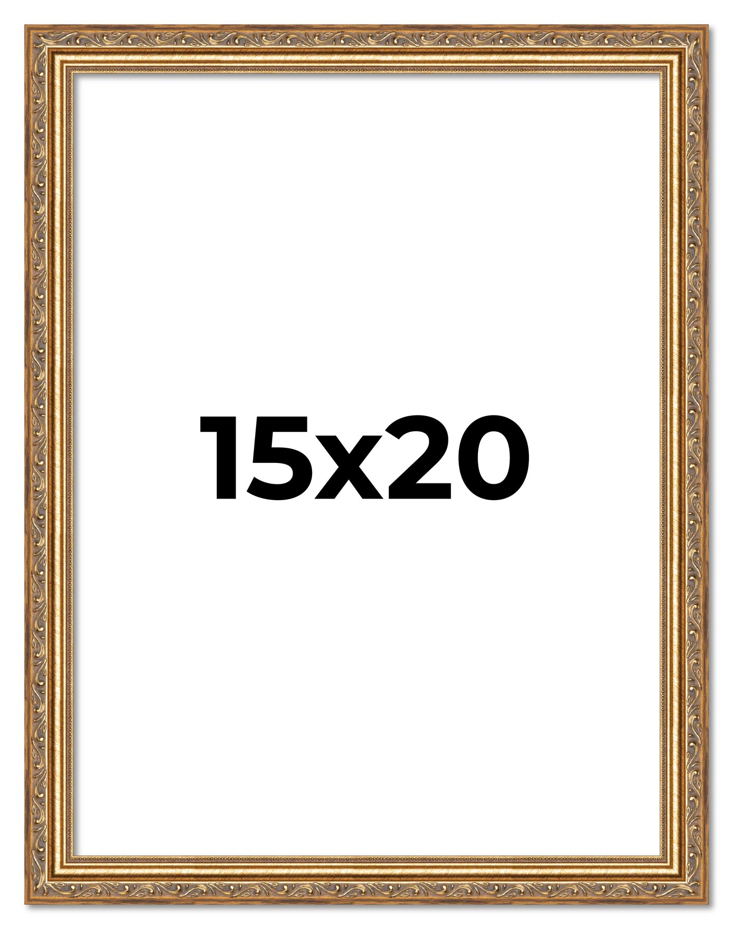 15x20 Museum-Quality Picture Frame with UV-Resistant Acrylic & Acid-Free Backing, Available in 4 Finishes - Gold, Silver, Bronze, and Black