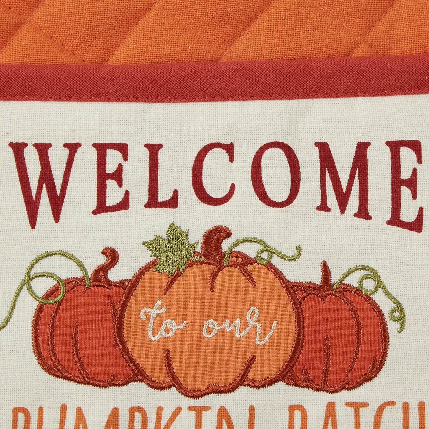 Fall Kitchen Décor Collection Dish Towel & Potholder Hostess Gift Set, Pumpkin Patch, 3 Piece