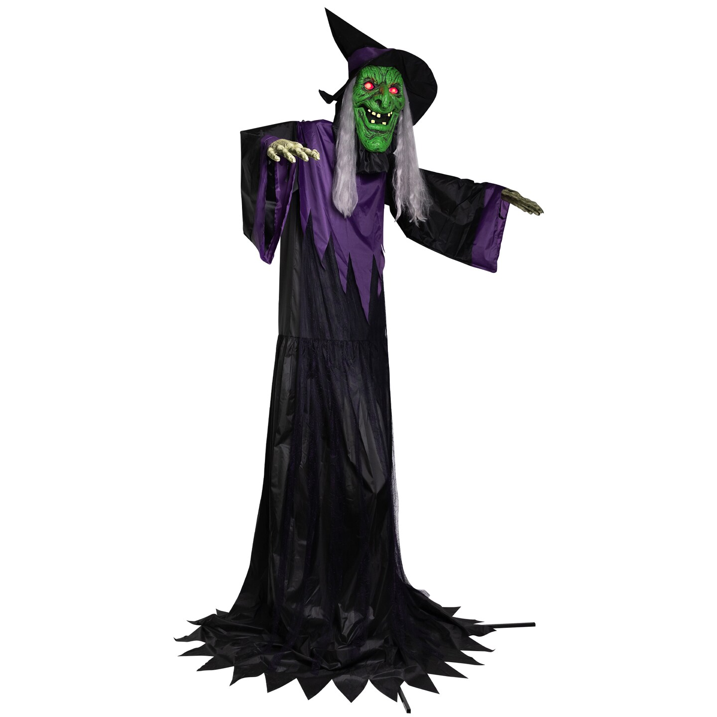 Northlight Huge Lighted and Animated Talking Witch Commercial Outdoor Halloween Decoration - 15&#x27;