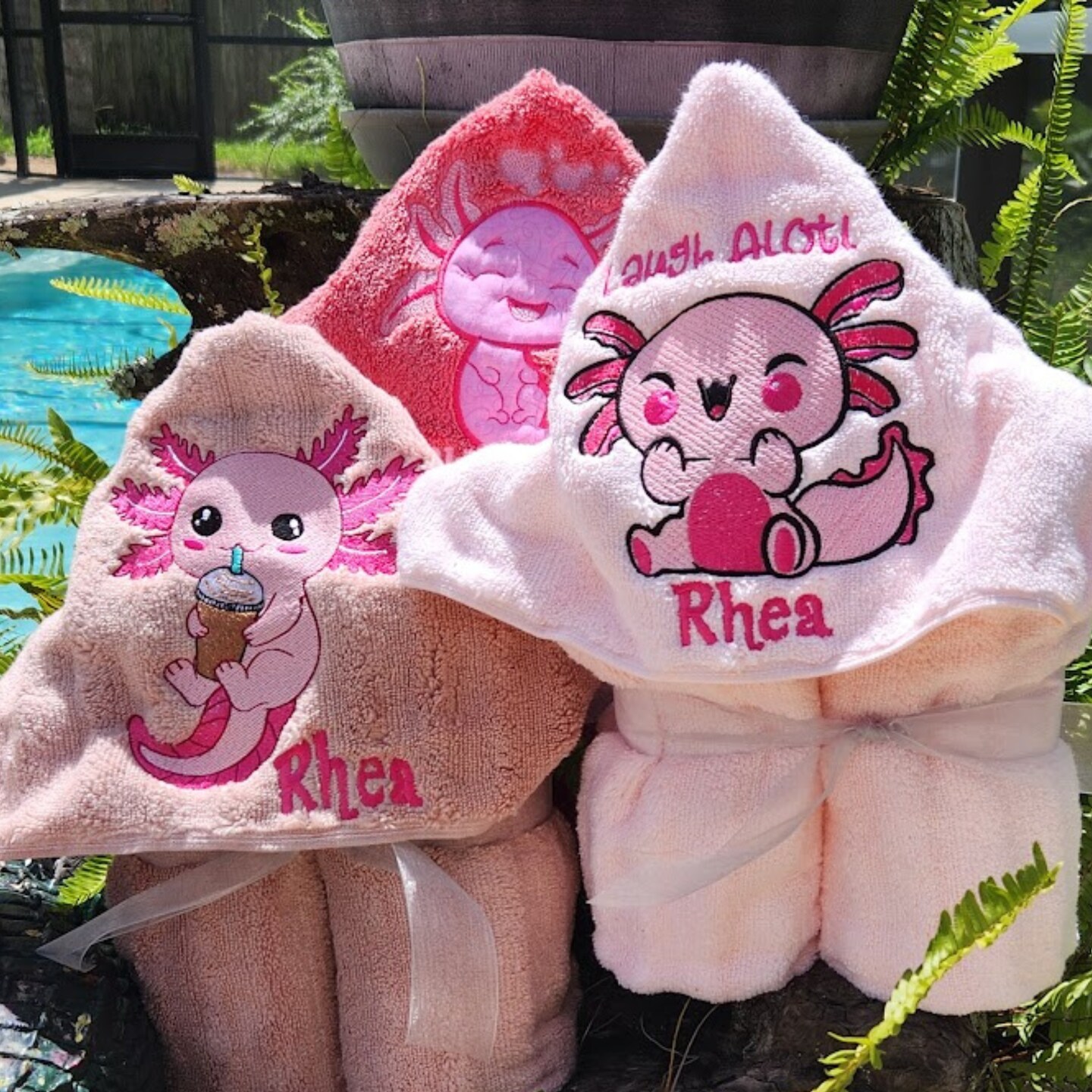 Axolotl and a Babyccino Hooded Towel | MakerPlace by Michaels