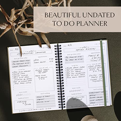 To-Do List Notebook Aesthetic Daily Planner for Task Organization and Productivity Stylish Undated Planner for School or Office Supplies for Women