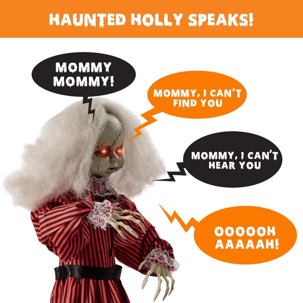2 Ft. Roaming Talking Animatronic Doll For Halloween