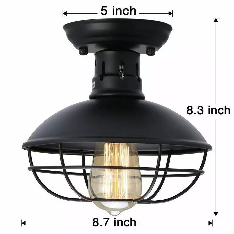 Farmhouse Rustic Industrial Ceiling Pendant Light Hanging Pendant Lamp Fixture