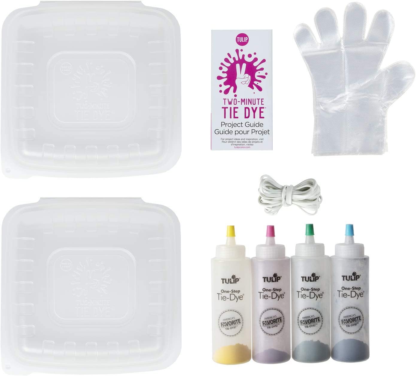 One-Step Tie-Dye Kit Tulip Fabric Dye Kits 43189 Fdy Multi 2 Min Fruit Punch, 4 Color, As Detailed, 6 Ounce (Pack of 1)