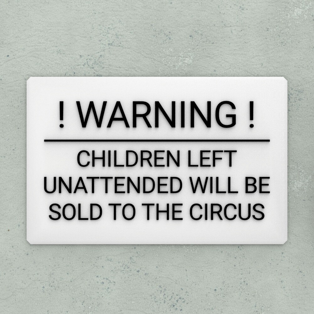 Sold To Circus Sign