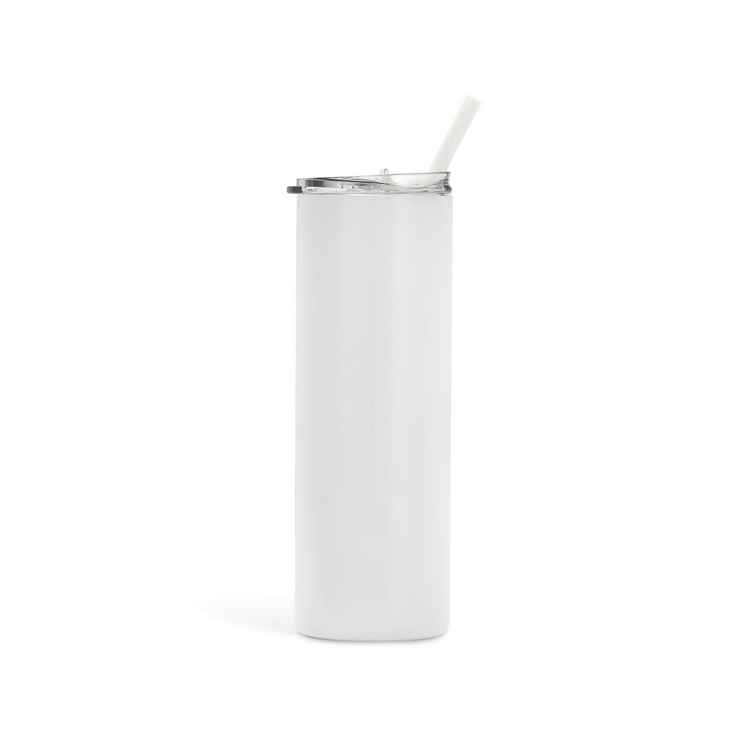 makerflo 20 oz Skinny Powder Coated Tumbler, Stainless Steel Insulated Travel Tumbler Mug with Splash Proof Lid & Straw, for Tea, Wine, Water, Hot Cold Drink, For Personalized DIY Gifts