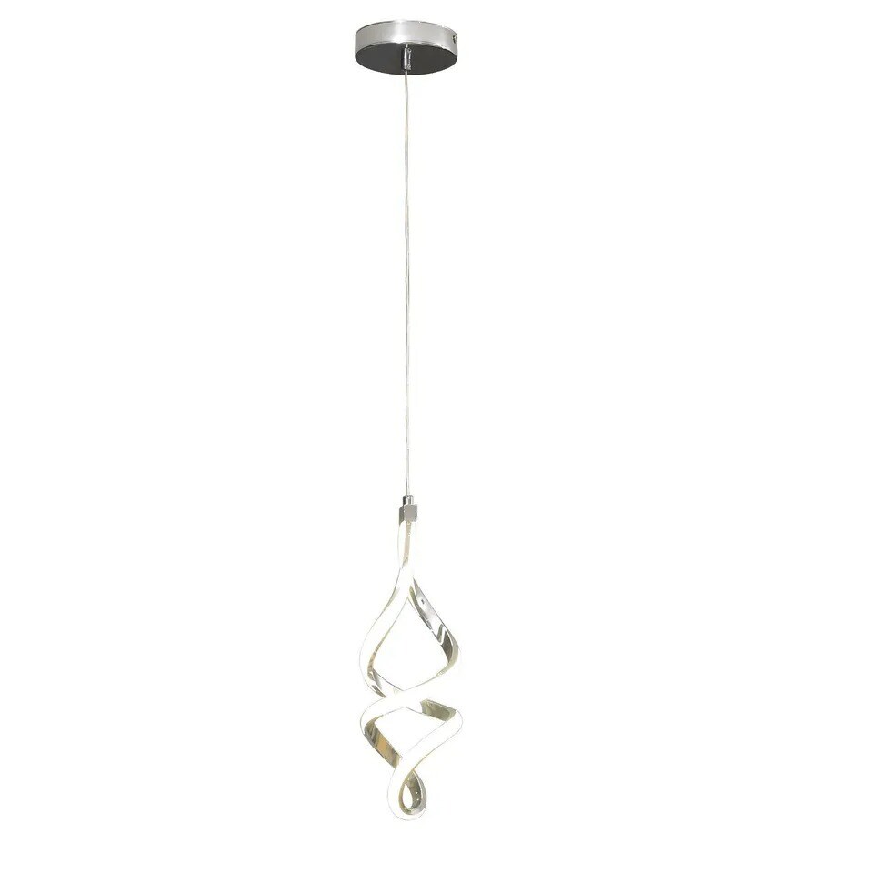 3 Packs Modern Dimmable LED Chandelier Wave Spiral Pendant Light Fixture Kitchen