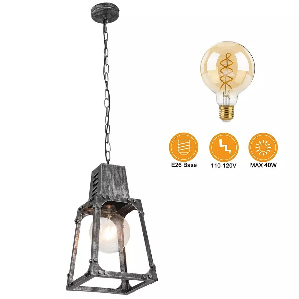 Industrial Chandelier Ceiling Fixture Pendant Light Kitchen Island Hanging Lamp