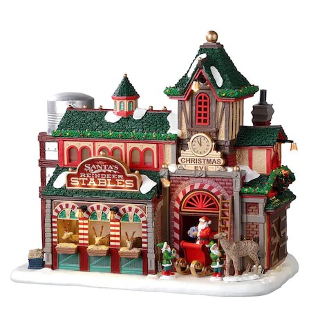 Lemax Santa&#x27;s Reindeer Stables