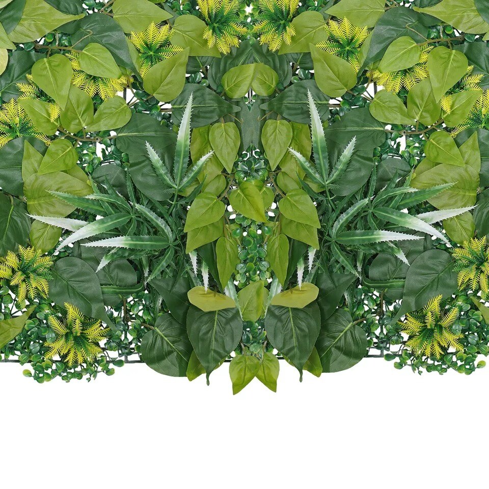 12pcs 60*40cm Artificial Boxwood Wall Hedge Mat Plant Panels Outdoor Grass Fence