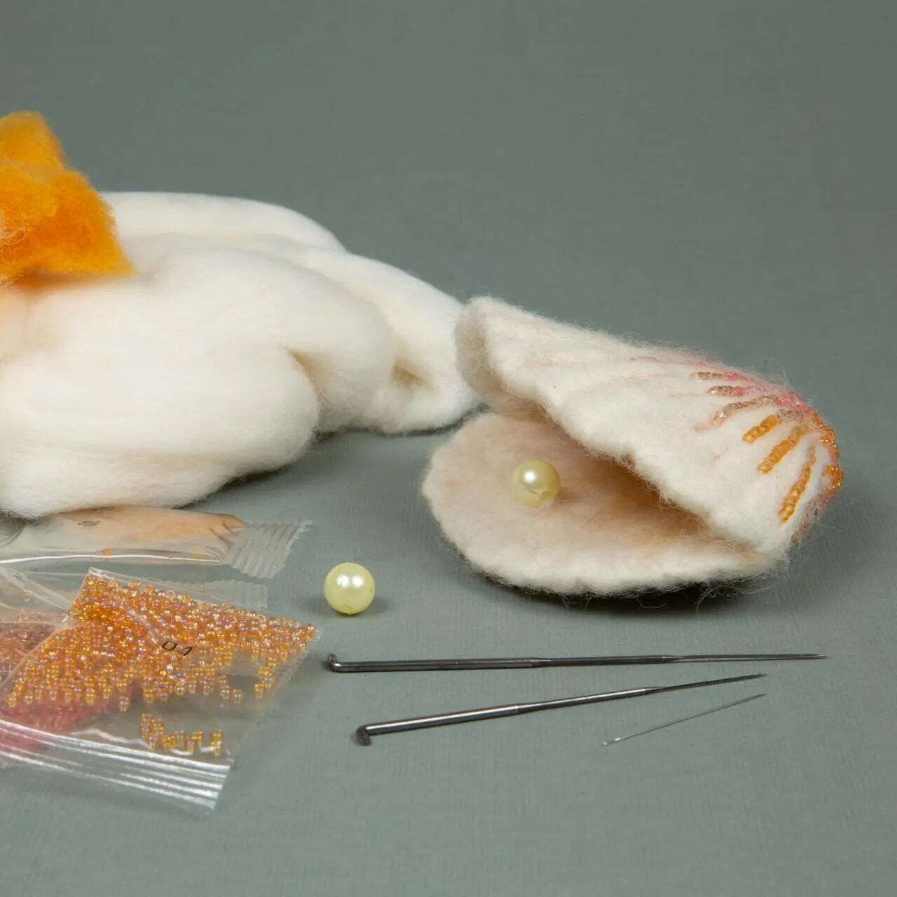 Felting kit &#x27;&#x27;Sea jewelry&#x27;&#x27;