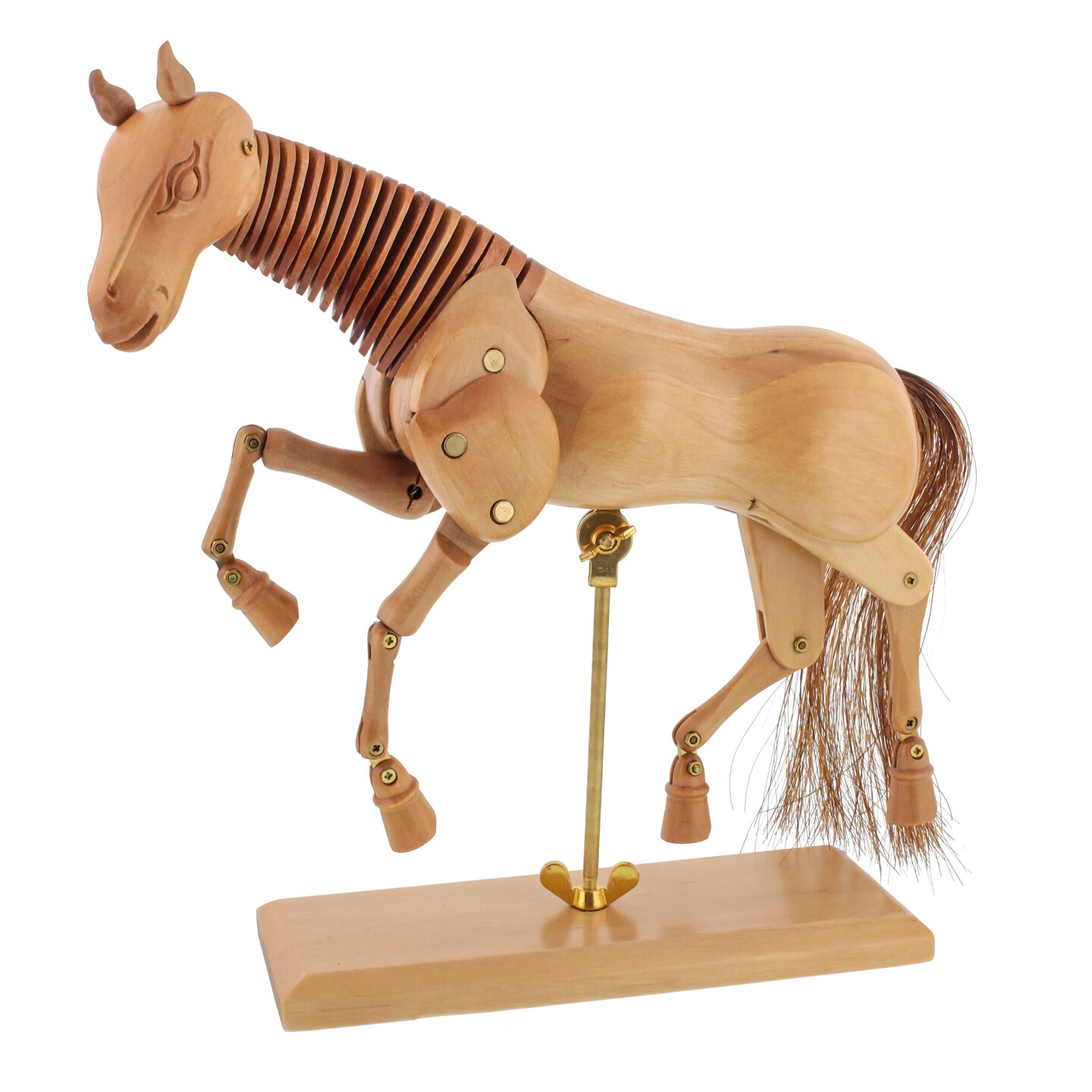 U.S. Art Supply Wooden Horse Artist Drawing Manikin Articulated Mannequin (12&#x22; Horse)