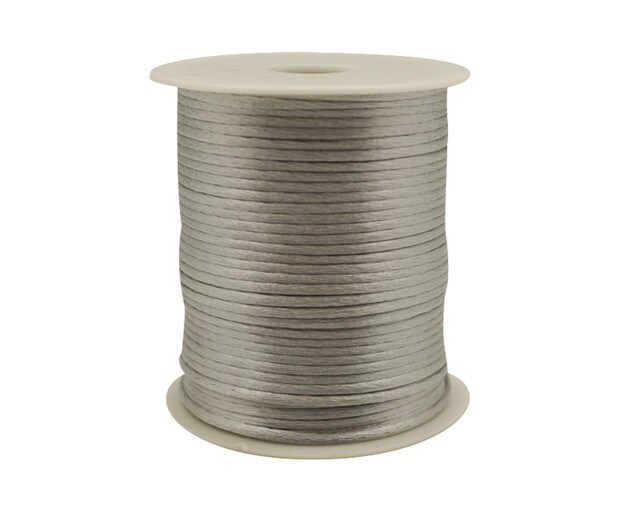 2mm wide x 100 yards Silver Rattail Cord Trims Pack of 5 Spools
