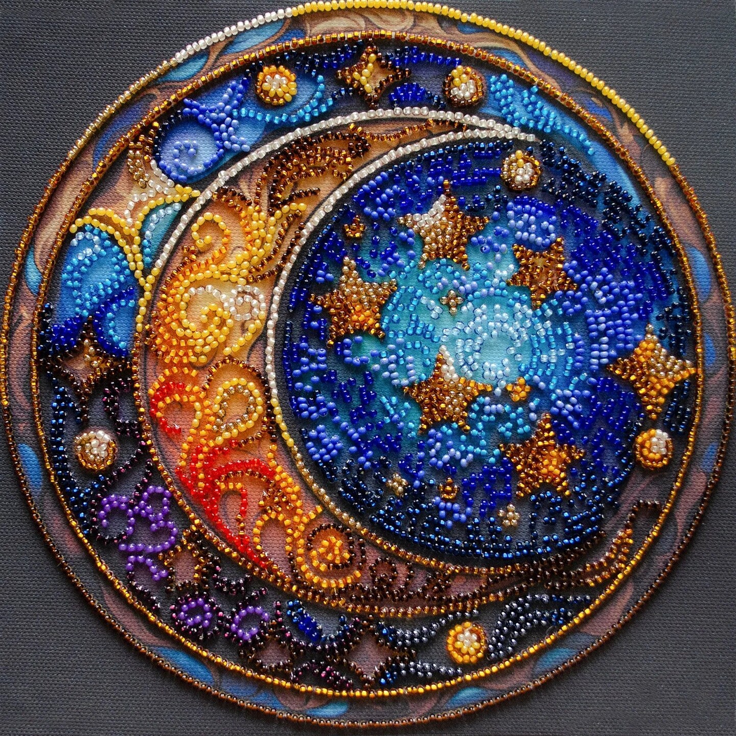 Mid-sized bead embroidery kit - Magical dreams