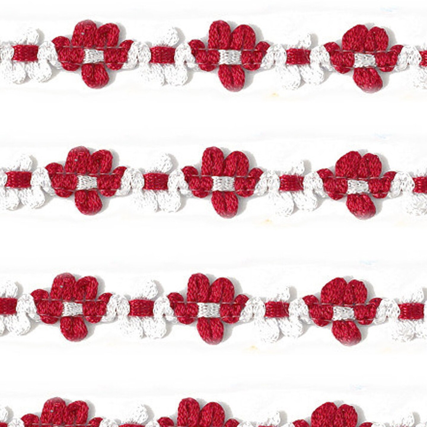 1/2" x 25 Yards Red French Rococo Ribbon Trim Pack of 5