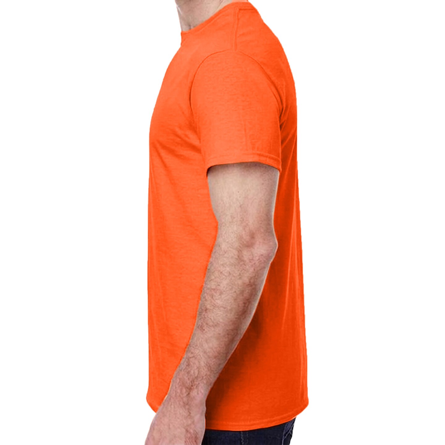 Gildan Heavy Cotton Crewneck T-Shirt Craft Bundle, Orange Unisex Short Sleeve Blanks for DIY Printing (2–14 Pack)