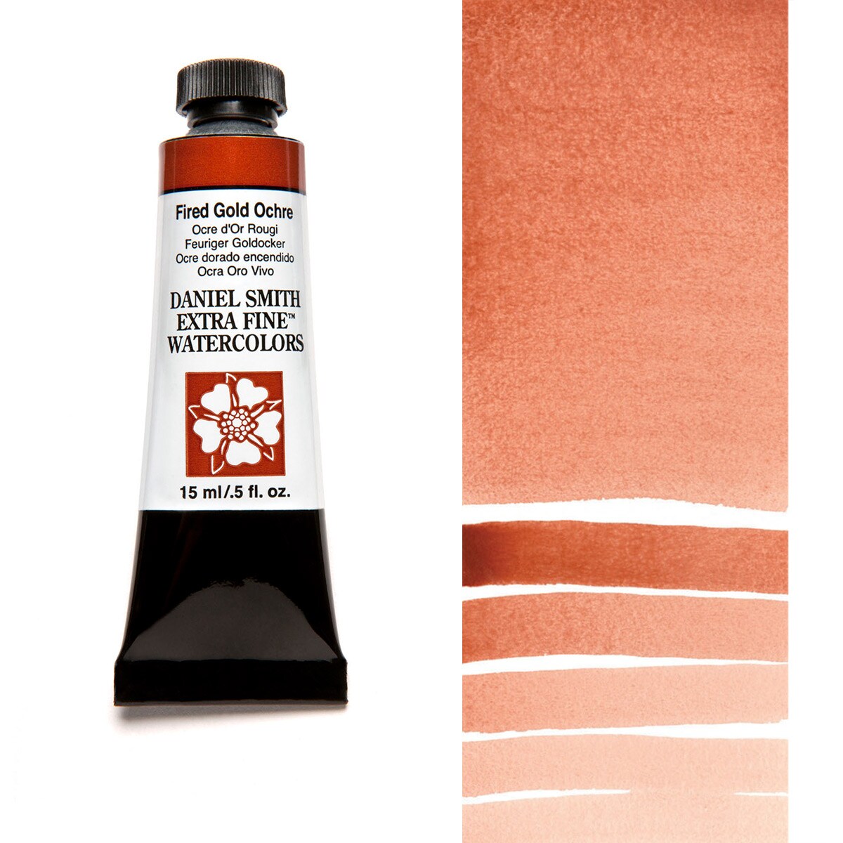 Daniel Smith Extra Fine Watercolors - Fired Gold Ochre, 5 ml Tube