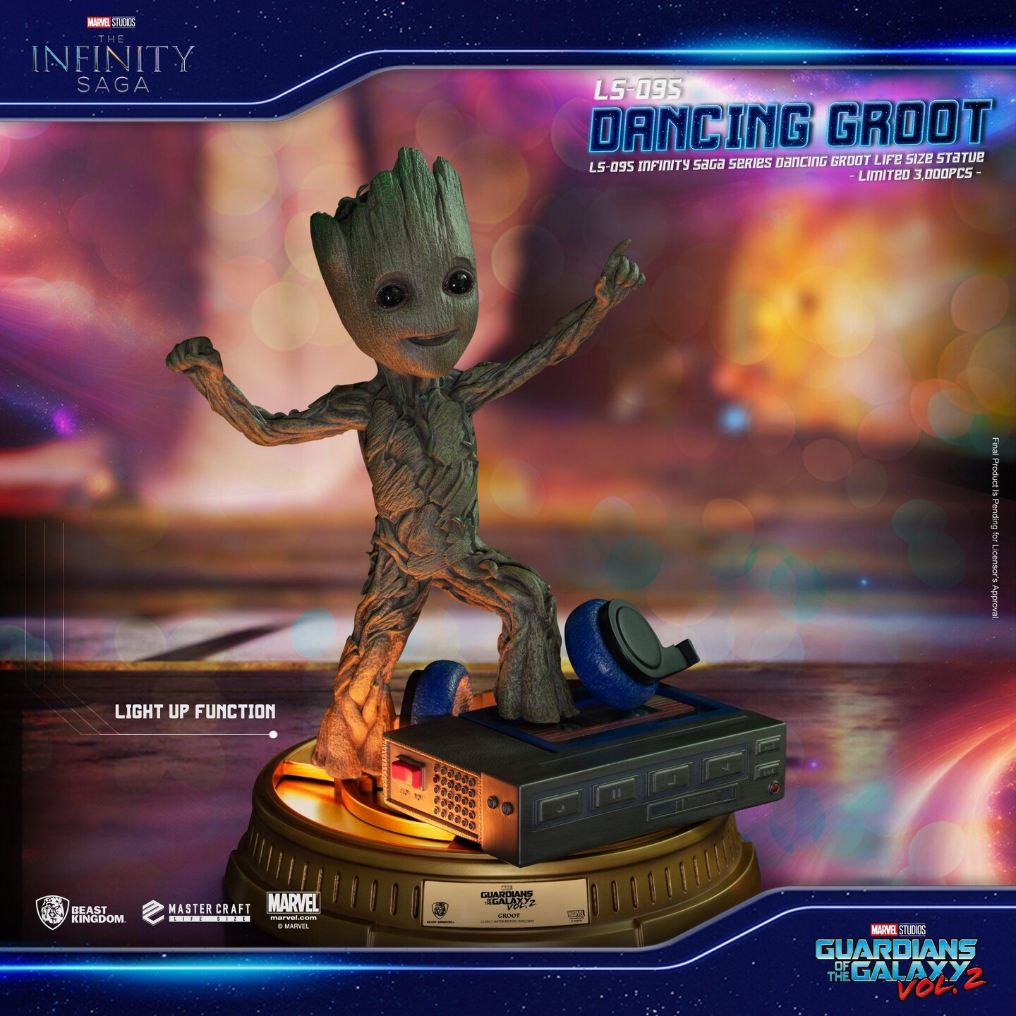 Infinity Saga Series Dancing Baby Groot 1:1 Life Size Statue