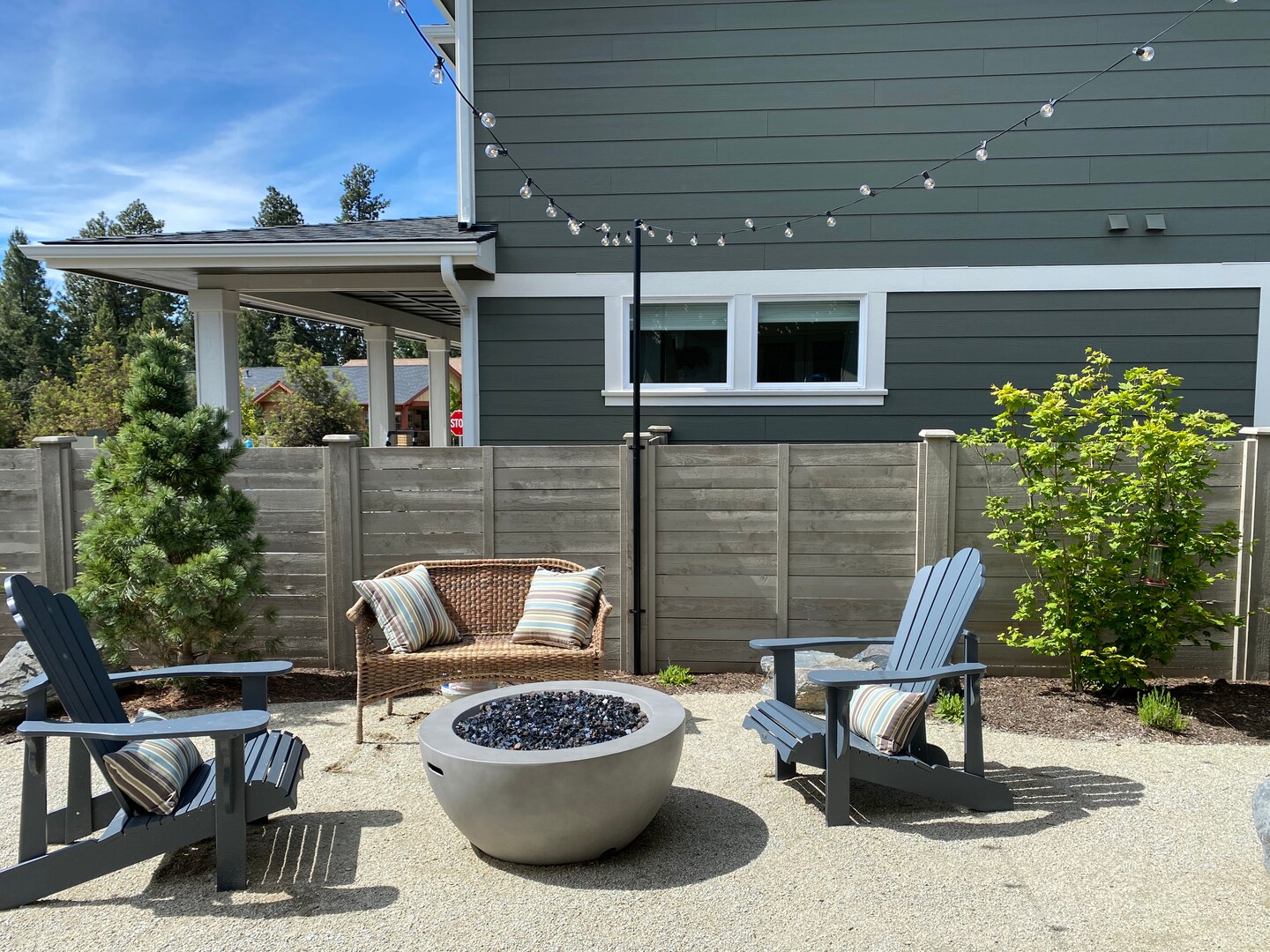 String Light Pole Stand With Brackets - Hang String Lights above Fence or Rail