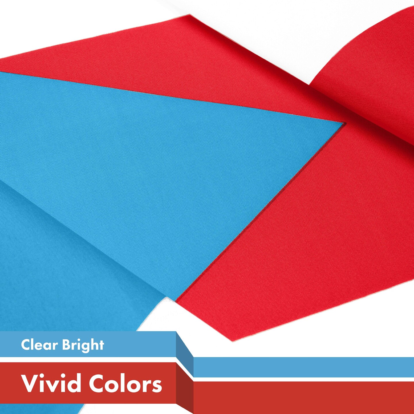 G128 Combo Pack: American USA Flag 4x6 Ft & Puerto Rico Light Blue Puerto Rican PR Flag 4x6 Ft | Both LiteWeave Pro Series Printed 150D Polyester, Brass Grommets