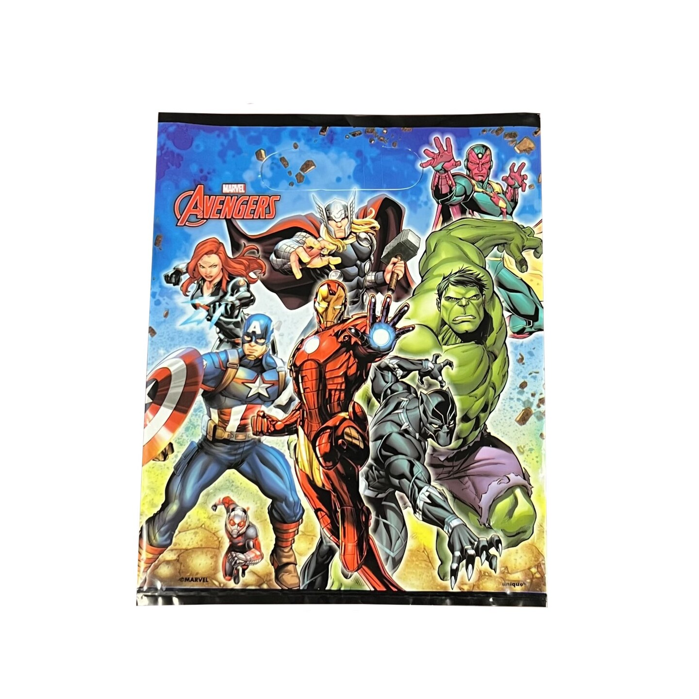 Michaels, Marvel Avengers Unfilled Plastic Goody Bag – 8 Bags/Pack – Category: Favor Bags