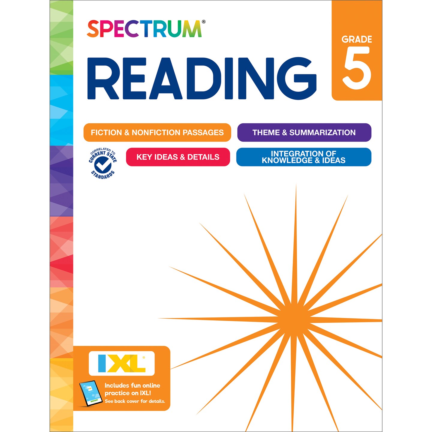 Spectrum Grade 5 Reading Workbook, Reading Comprehension Grade 5, 5th Grade Reading Books With Nonfiction and Fiction Passages &#x26; More, 5th Grade Workbooks