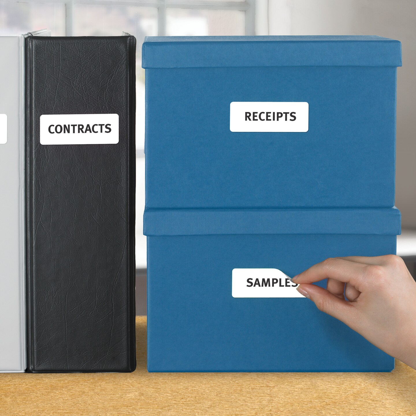 Avery Removable ID Labels, Sure Feed Technology, Removable Adhesive, 1" x 2-5/8", 750 Labels (6460) - 5 Pack