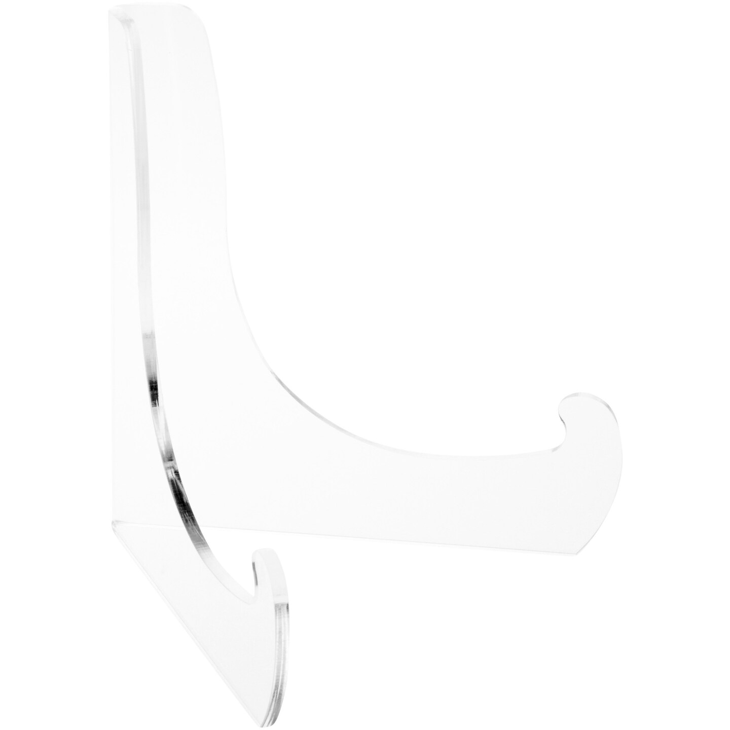 Plymor Clear Acrylic 60-Degree Angle Easel With Deep Support Ledges, 9&#x22; H x 9&#x22; W x 7.25&#x22; D