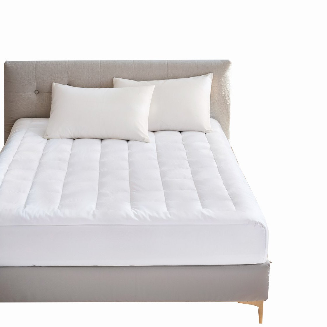 Gracie Mills Keisha Box Quilted Plush Down Alternative Waterproof Mattress Pad - Grace-6581