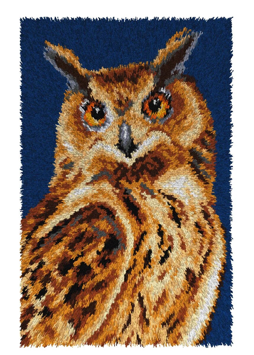 Latch hook rug kit &#x22;Owl&#x22; 4237