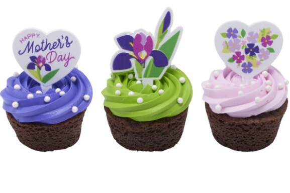Mother's Day Blooms by DecoPics® pack of 12