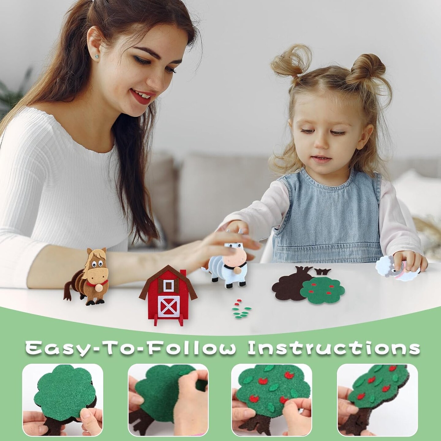 Red Barn &#x26; Animal Tree Educational Kit for Ages 3-6-(Pack of 7)