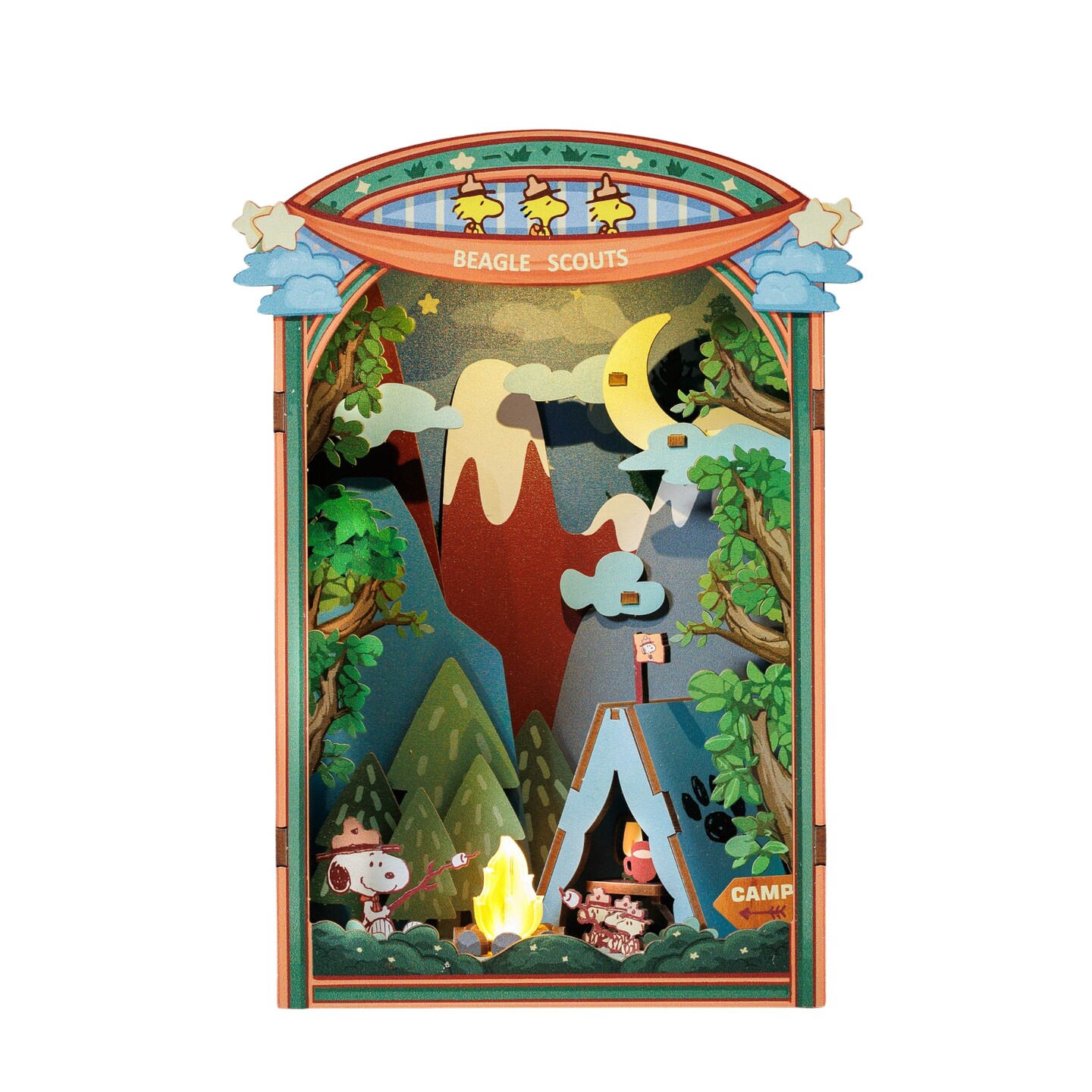 Peanuts® Snoopy’s Beagle Scouts Book Nook Kit 460578774729342982
