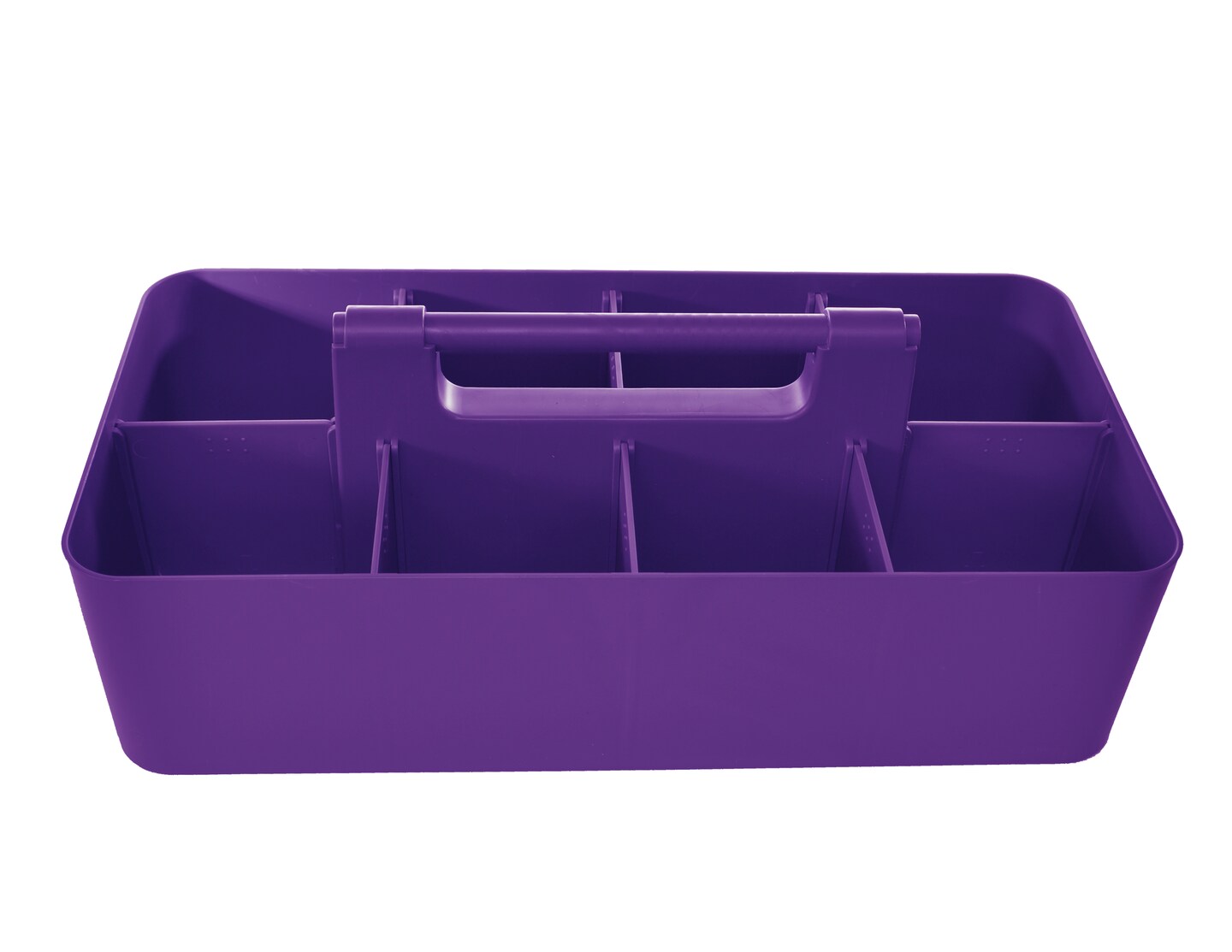 Enjoy Organizer Portable Caddy with Handle – 8-Compartment Storage Bin with Removable Dividers for Office, Crafts, and Home – Made in USA