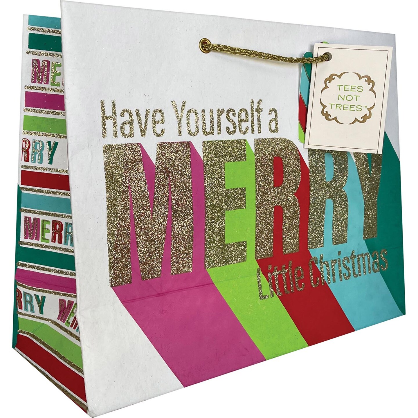 Pack/6: Merry Little Christmas Gift Bag - 12-1/2 x 5 x 10&#x22;