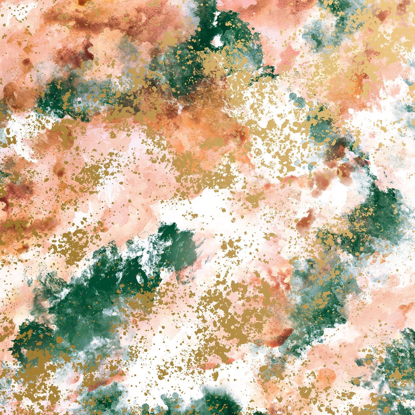 Pack/6 Rolls: Watercolor Abstract Gift Wrap - Roll (30&#x22; x 5 ft.)
