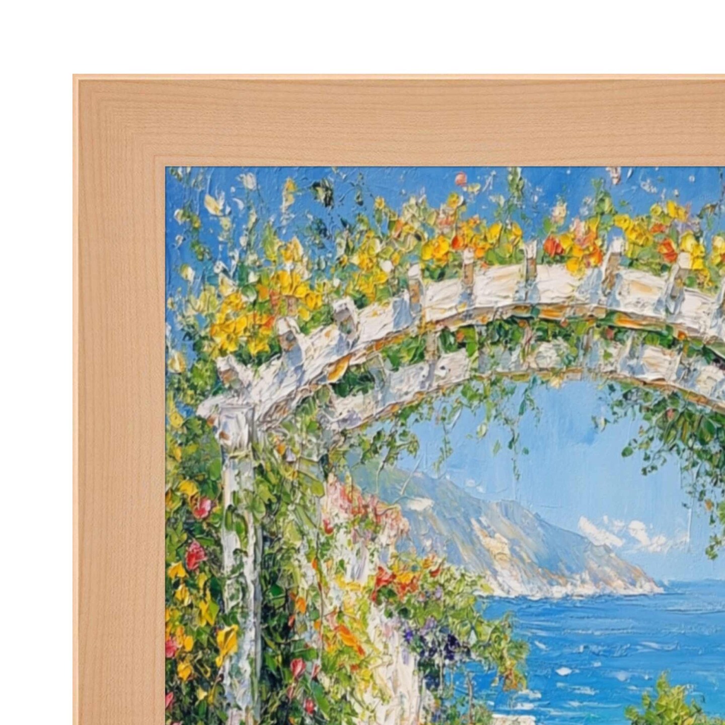Natural Maple Wood Flat Picture Frame 11x15 frame