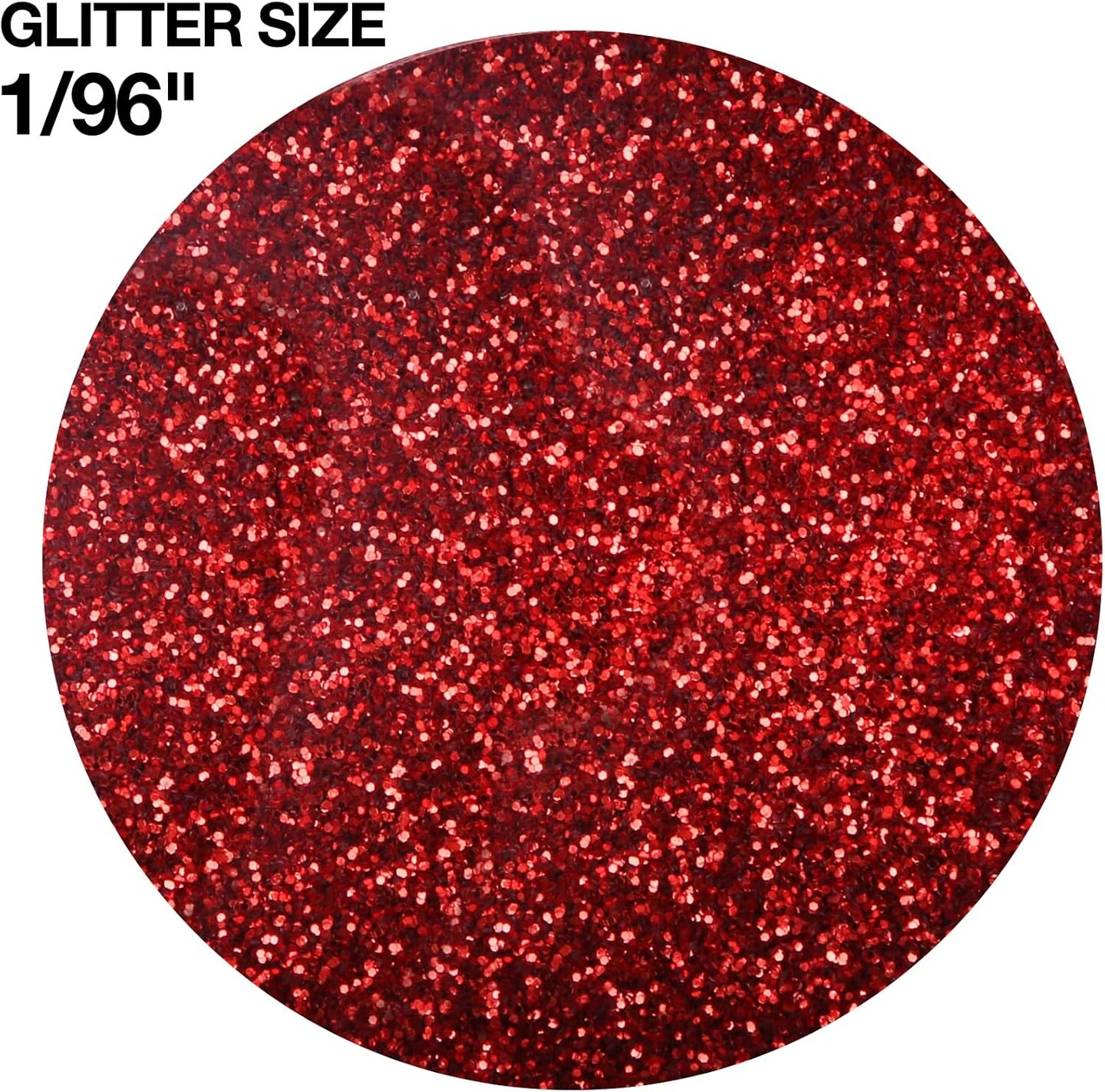 Red Fine Glitter 4 oz Glitter Powder