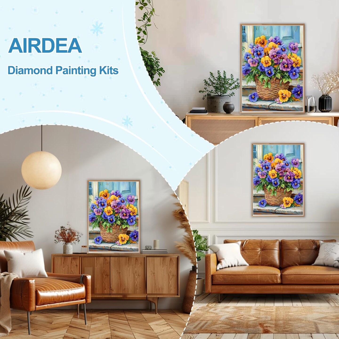 Flowers Diamond Art Painting Kits for Adults