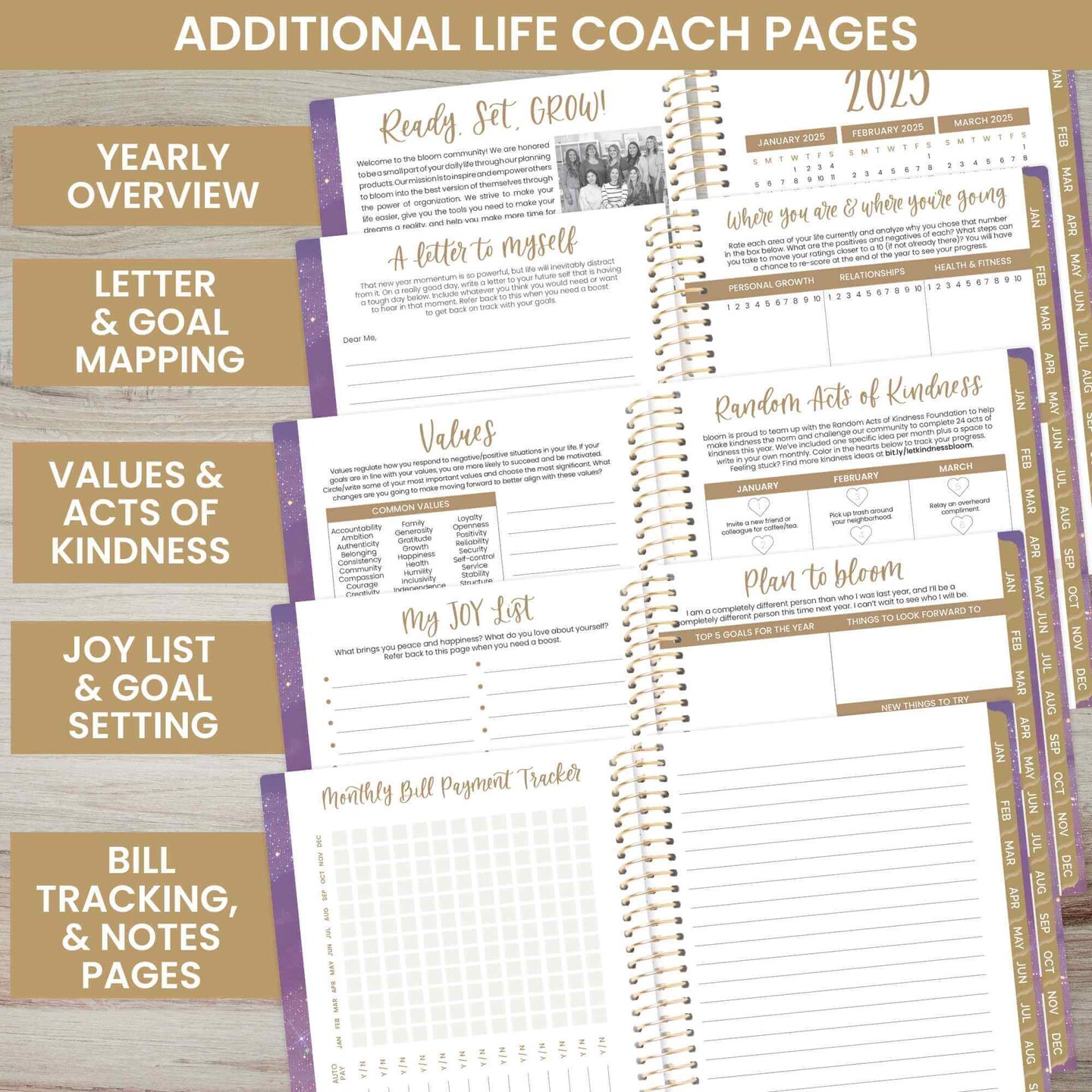 bloom daily planners 2025 Soft Cover Planner, 4&#x22; x 6&#x22;, Good Things Are Coming