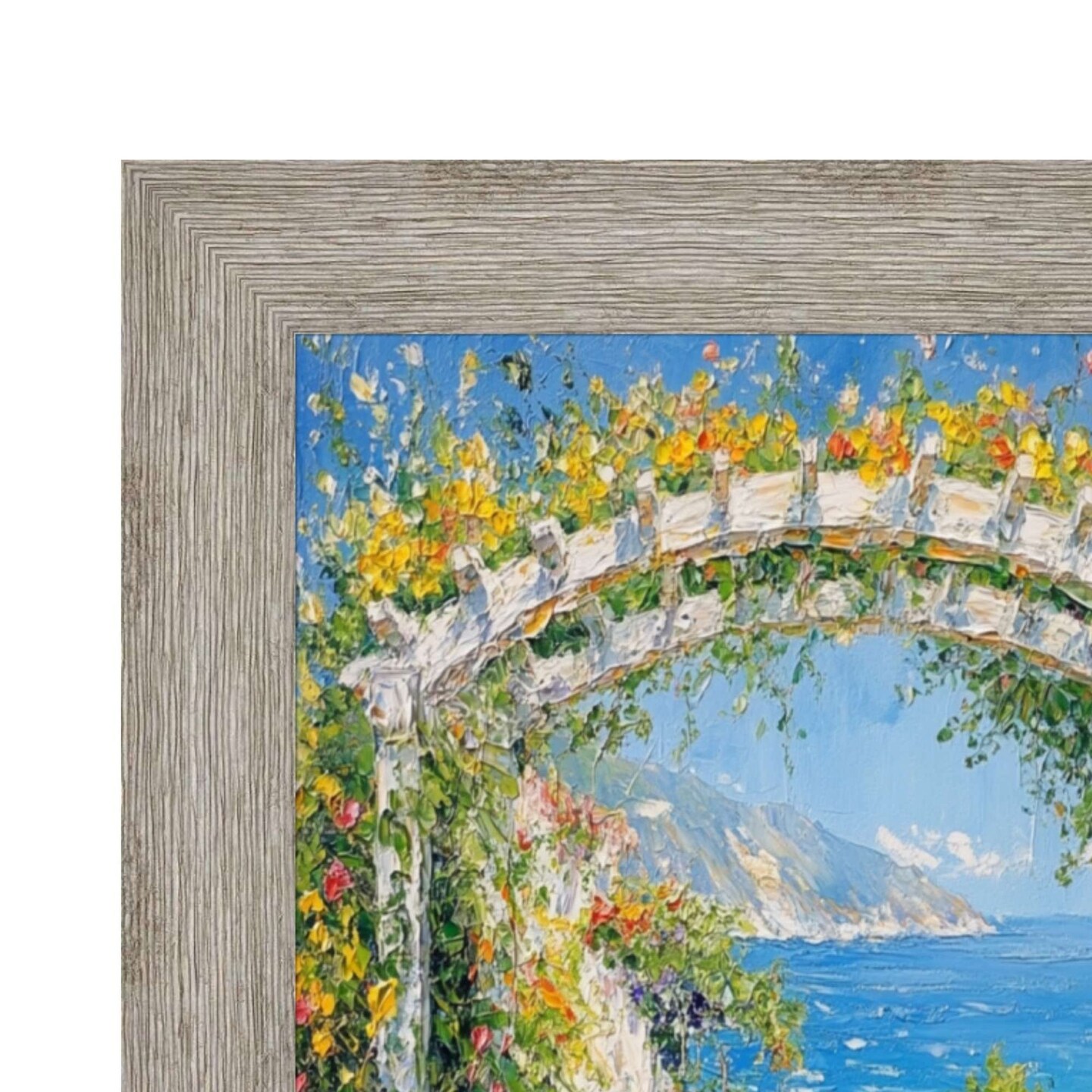 Grey White Wash Grain Barnwood Picture Frame 27x40 frame