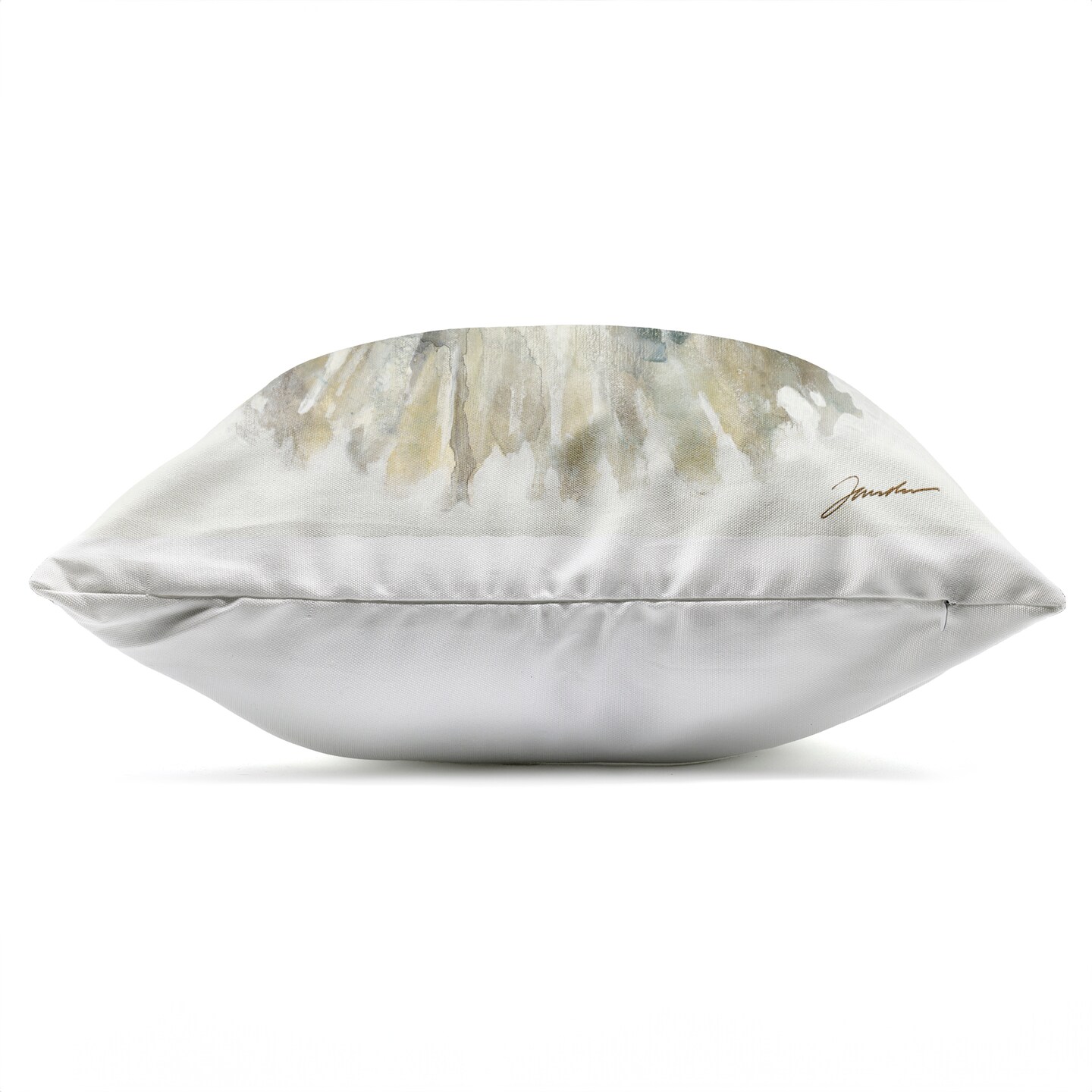 Stupell Industries Neutral Rustic Abstract Flower Outdoor Printed Pillow design by Liz Jardine, 18 x 7 x 18