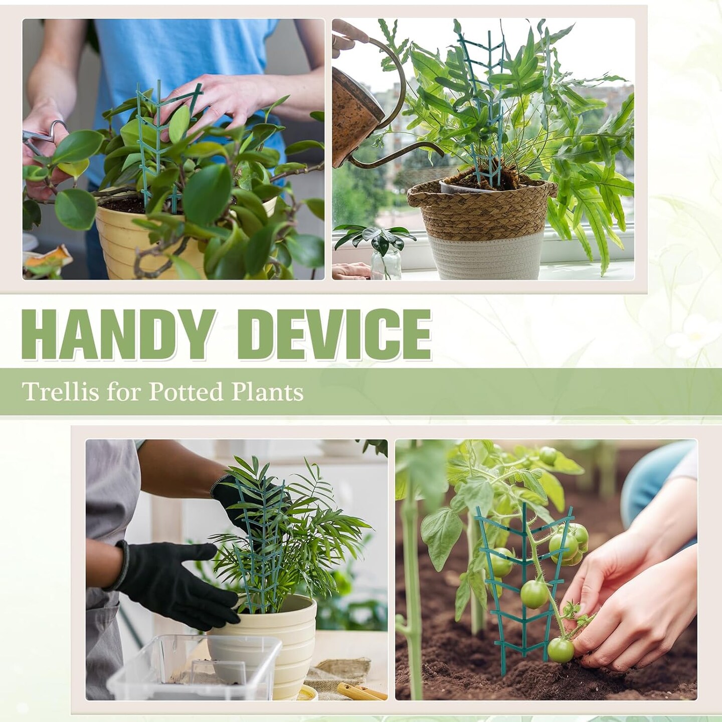 50 Pack Plant Trellis for Pots Garden Trellis for Potted Plants