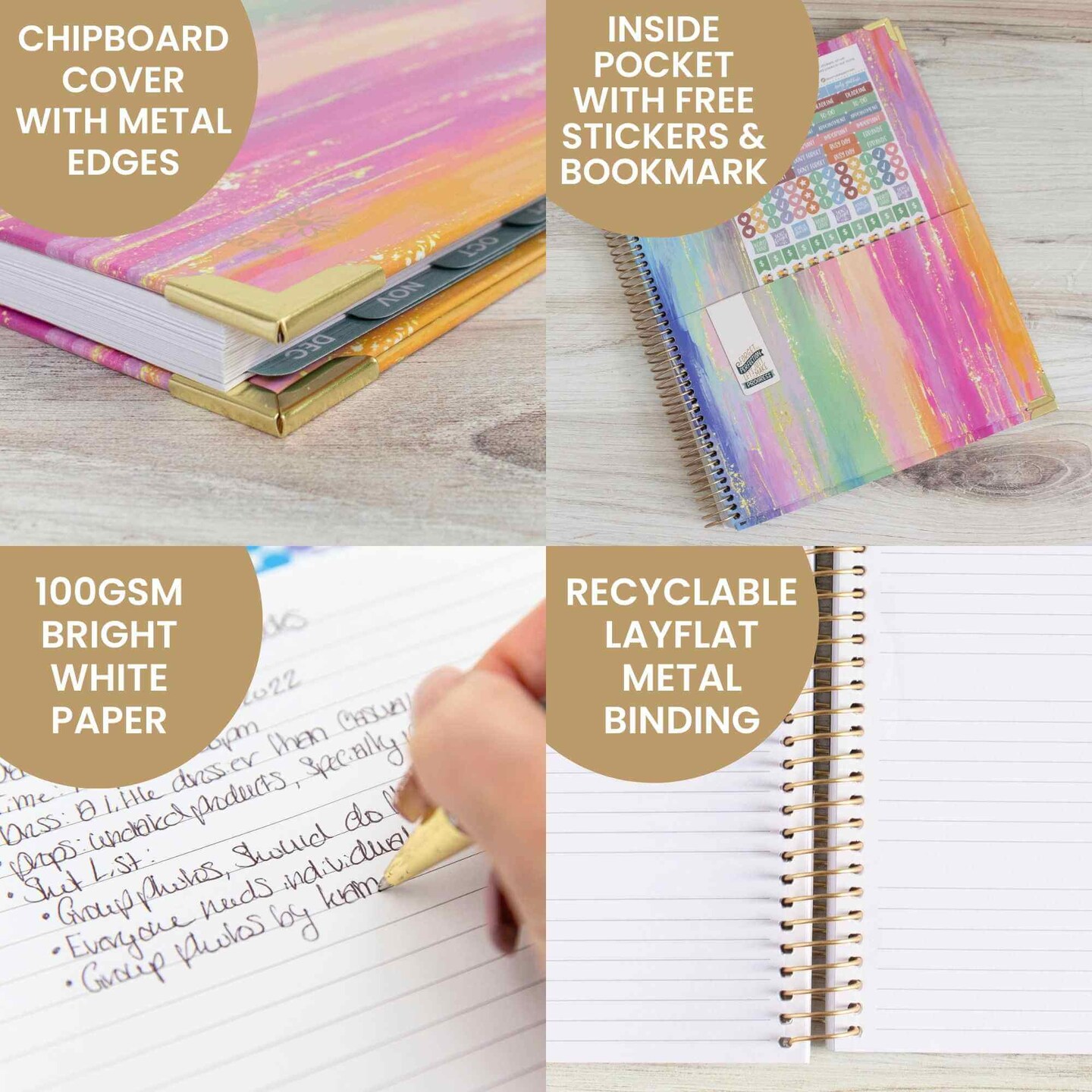 bloom daily planners 2025 Hard Cover Planner, 8.5" x 11", Creating A Life I Love