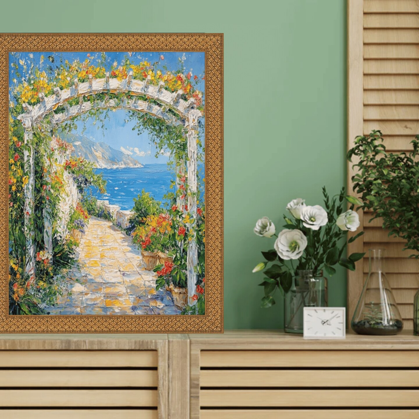 Slim Cris Cross Gothic Antique Gold Picture Frame 20x24 frame