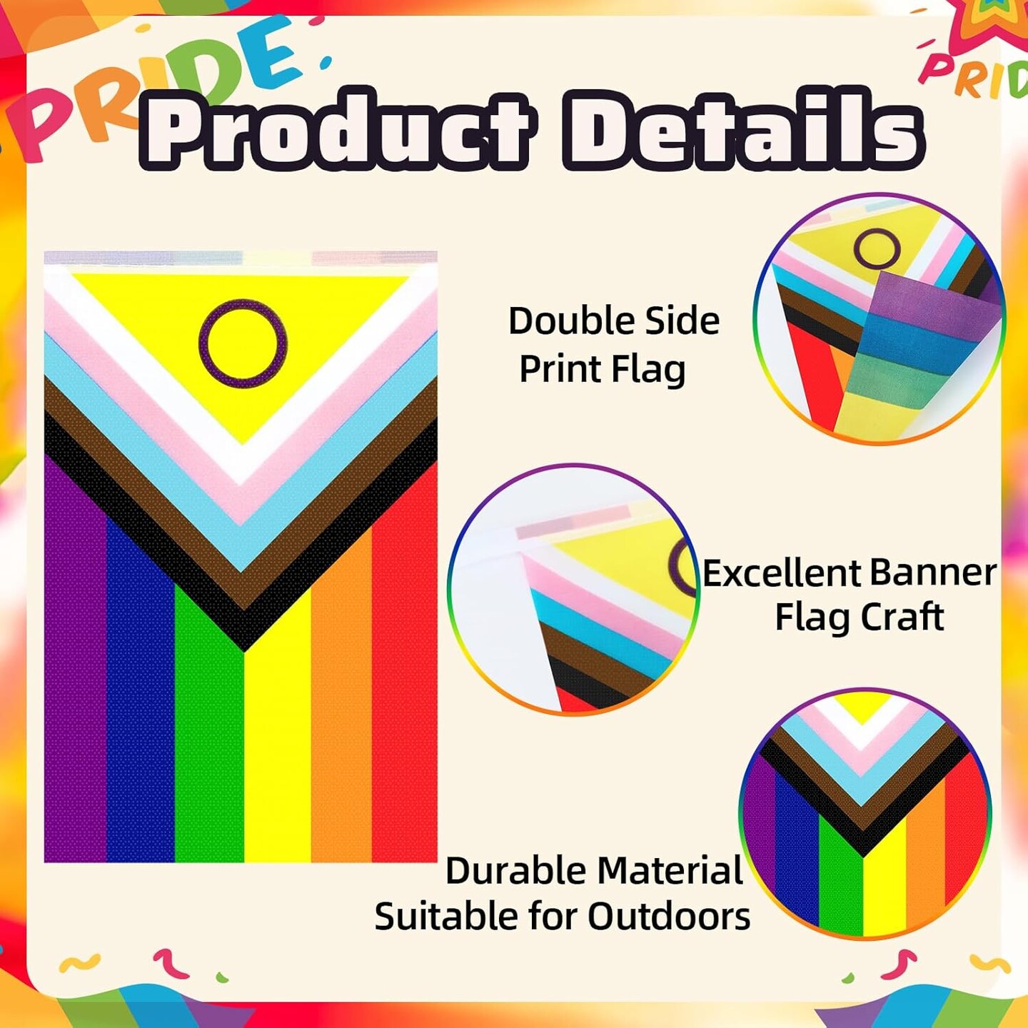 100 Pcs 105 Feet Pride Flags Banners, Gay Rainbow Banner String Lesbian Pansexual Bisexual LGBTQ Pennant Flags Bunting for Home Garden Bars Pride Month LGBT Party Decorations, 10 Styles